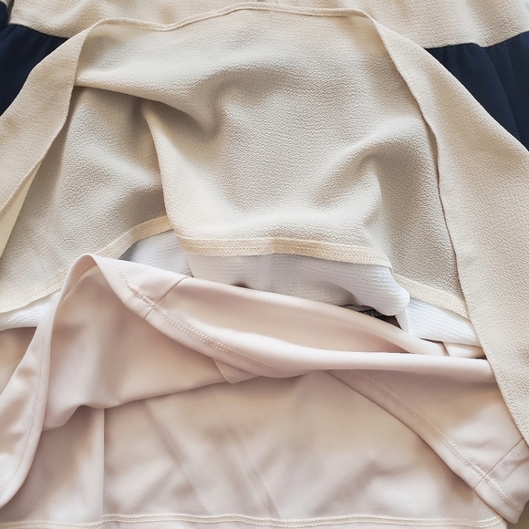 NWT Danny & Nicole Ruffle Sleeveless Colorblock  Fit and Flare Dress Size 4 - Picture 11 of 14